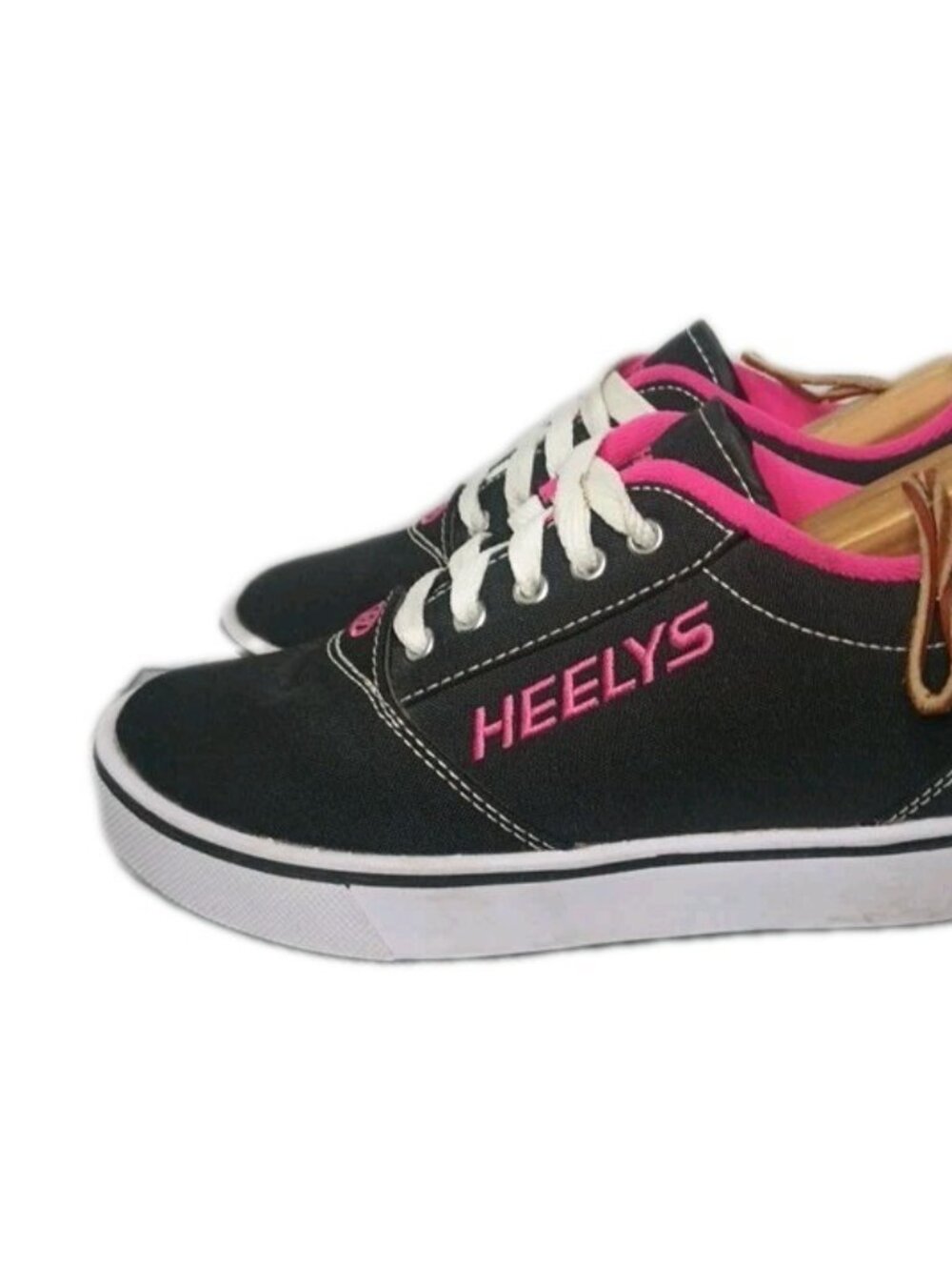 Heelys Voyager Wheeled Skate Shoes Black Pink Women's 5 Youth 4 HE10076OH Tested
